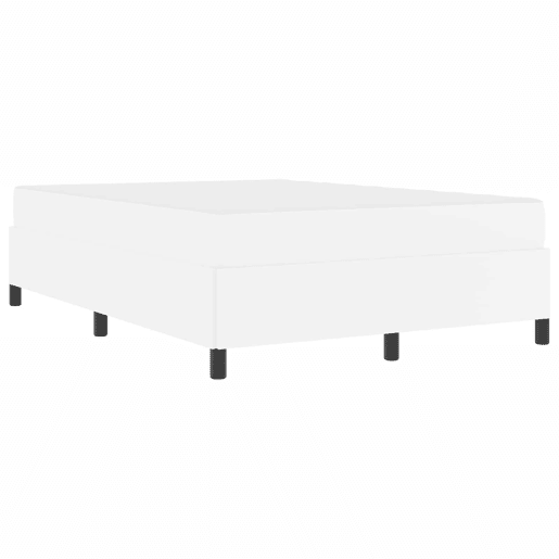 Estrutura da Cama de casal moderno com colchão - Branco 140 x 190 cm tecido