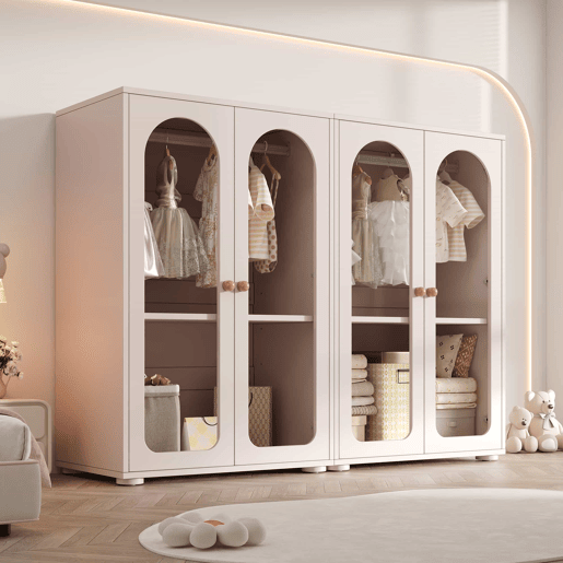 Armário de roupa lacado com 2 portas, 160×50×120 cm u2013 com barra para pendurar roupa, portas transparentes em acrílico, puxadores em cerâmica, armário de arrumação para quarto infantil, conjunto de 2 peças u2013 rosa bebé Armário de roupa lacado com 2 portas, 160×50×120 cm u2013 com barra para pendurar roupa, portas transparentes em acrílico, puxadores em cerâmica, armário de arrumação para quarto infantil, conjunto de 2 peças u2013 rosa bebé
