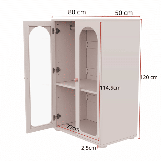 Armário de roupa lacado com 2 portas, 160×50×120 cm u2013 com barra para pendurar roupa, portas transparentes em acrílico, puxadores em cerâmica, armário de arrumação para quarto infantil, conjunto de 2 peças u2013 rosa bebé Armário de roupa lacado com 2 portas, 160×50×120 cm u2013 com barra para pendurar roupa, portas transparentes em acrílico, puxadores em cerâmica, armário de arrumação para quarto infantil, conjunto de 2 peças u2013 rosa bebé