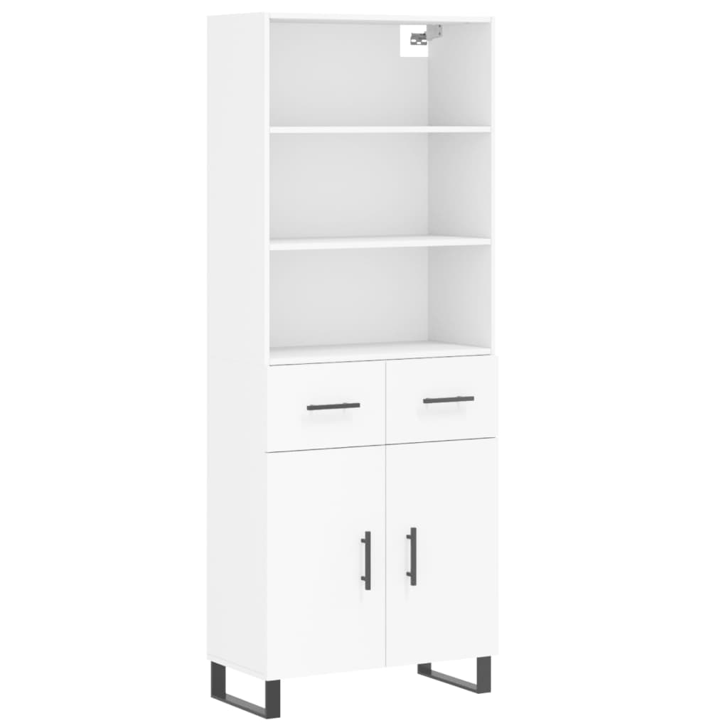 Aparador alto - Mueble de almacenamiento 69 Blanco