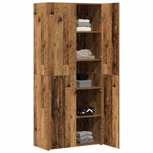 Aparador - Bufete - Móvel de apoio 2 pcs Madeira antiga 80 x 42 x 185 cm pt175