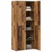 Aparador alto - Mueble de almacenamiento 2 pcs 80 Aparador alto - Mueble de almacenamiento 2 pcs 80 Madera
