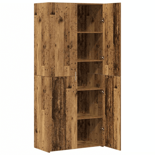 Aparador - Bufete - Móvel de apoio 2 pcs Madeira antiga 80 x 42 x 185 cm pt175