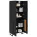 Aparador alto - Mueble de almacenamiento 2 pcs 69 Aparador alto - Mueble de almacenamiento 2 pcs 69 Negro