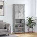 Aparador alto - Mueble de almacenamiento 69 Aparador alto - Mueble de almacenamiento 69 Gris