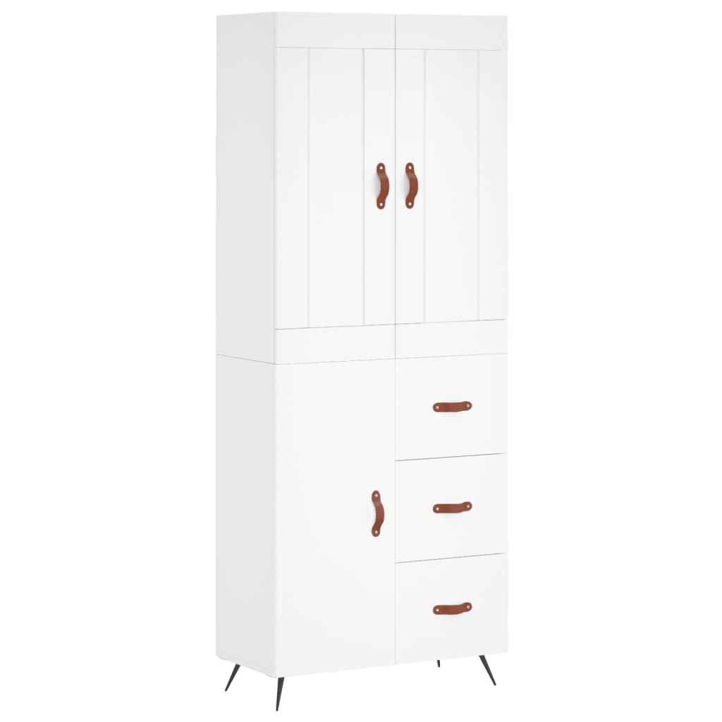 Aparador alto - Mueble de almacenamiento 69 Blanco