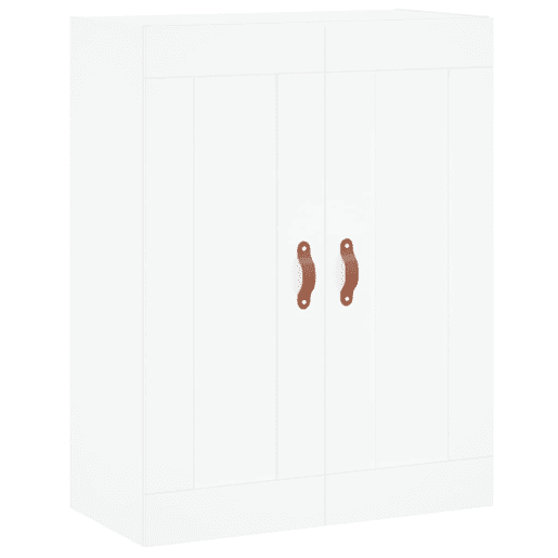 Armário alto - Bufete - Móvel de apoio 69,5x34x180 cm derivados de madeira branco pt724