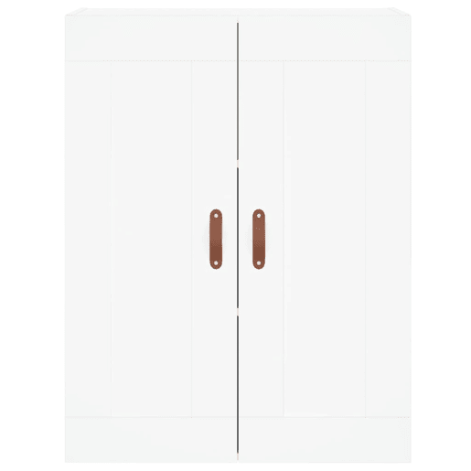 Armário alto - Bufete - Móvel de apoio 69,5x34x180 cm derivados de madeira branco pt724