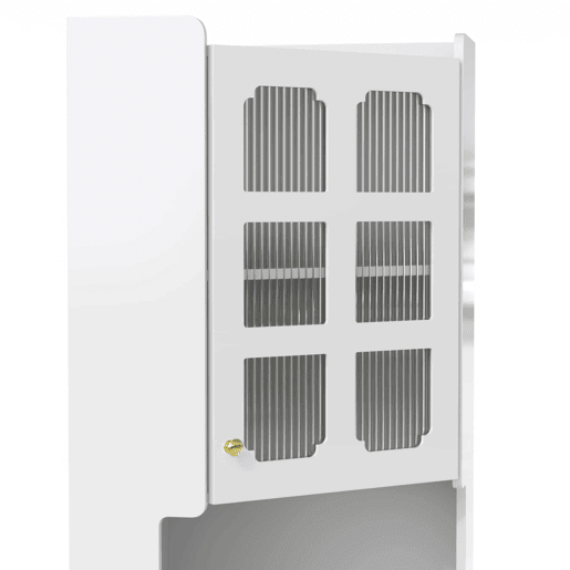 Armário de canto com iluminação LED - multifuncional, acabamento lacado, MDF, para sala de estar, quarto, casa de banho, sala de jantar - Branco Armário de canto com iluminação LED - multifuncional, acabamento lacado, MDF, para sala de estar, quarto, casa de banho, sala de jantar - Branco