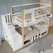 Cama alta para niños Cama alta para niños Natural/ Blanco