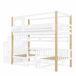 Cama alta para niños Cama alta para niños Natural/ Blanco