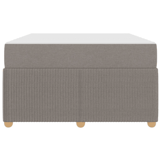 Estrutura De Cama De Casal Cinzento-acastanhado 120 x 200 cm tecido