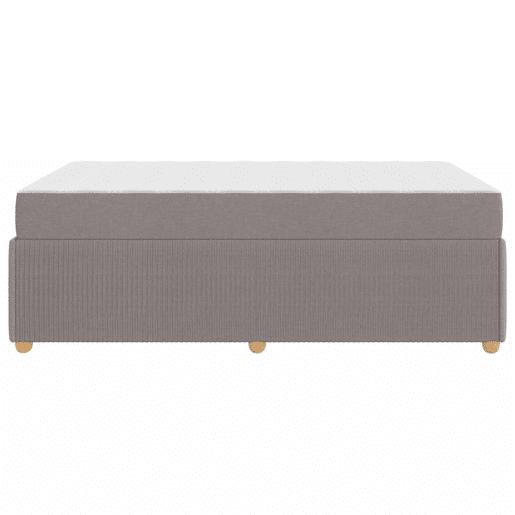 Estrutura De Cama De Casal Cinzento-acastanhado 120 x 200 cm tecido