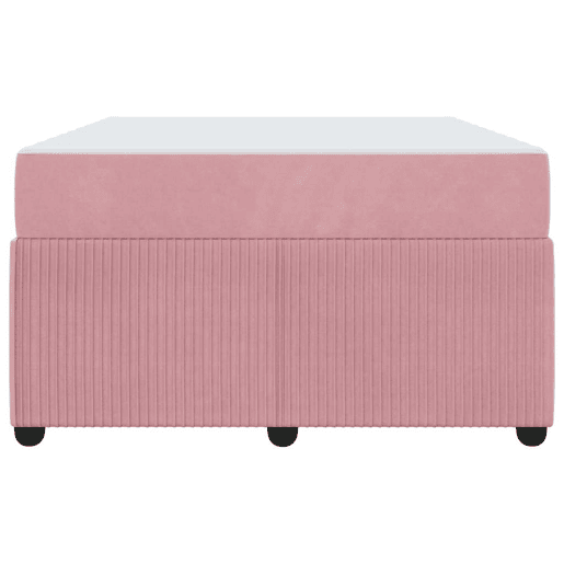 Estrutura da Cama de casal moderno com colchão Rosa 120 x 190 cm tecido