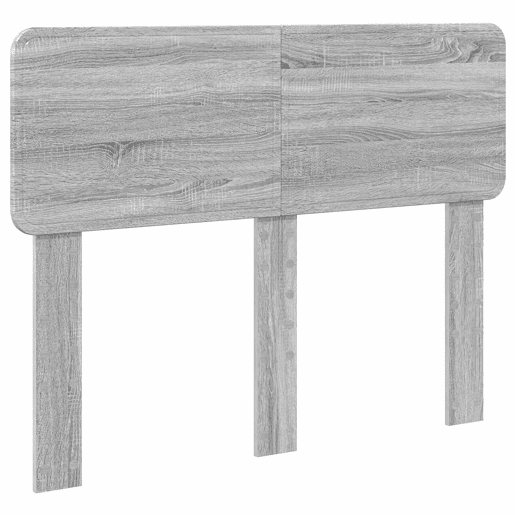 Estrutura da Cama de casal simple com cabeceira Cinza Sonoma 120 x 190 cm