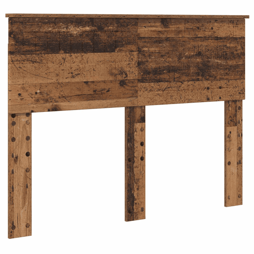 Estrutura de cama de casal com cabeceira - Madeira antiga 120 x 190 cm