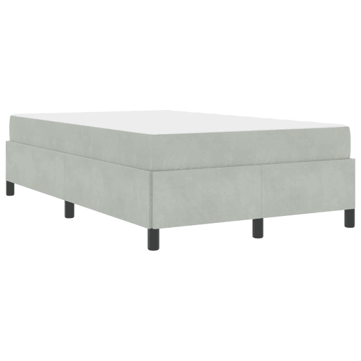 Estrutura De Cama De Casal Simple - Cinzento-claro 120 x 200 cm tecido