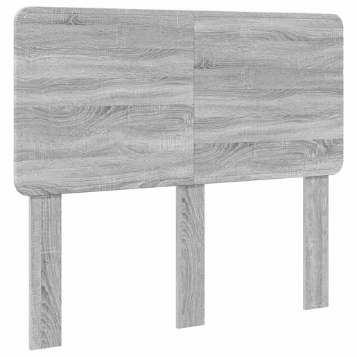 Estrutura da Cama de casal simple com cabeceira Cinza Sonoma 120 x 190 cm