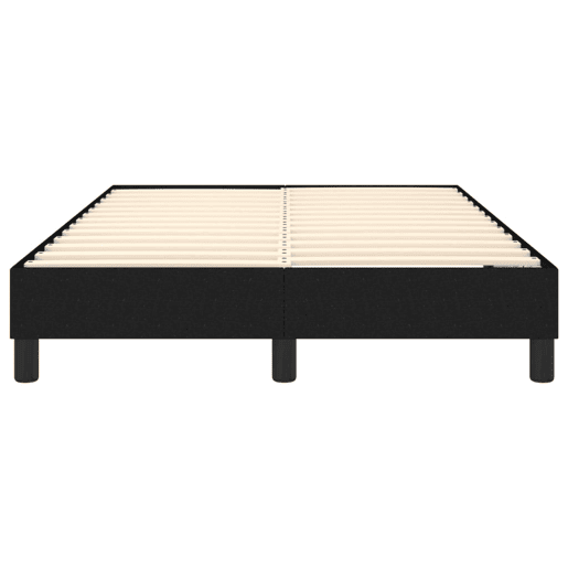 Estrutura de Cama de casal moderno com molas 120x200 cm tecido preto