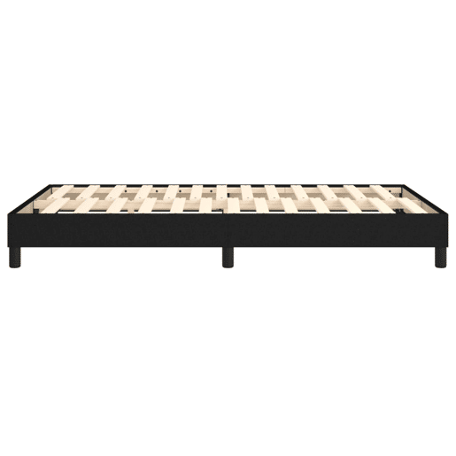 Estrutura de Cama de casal moderno com molas 120x200 cm tecido preto