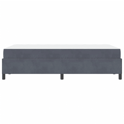 Estrutura da Cama de casal moderno com colchão Cinza Escuro 120 x 190 cm tecido