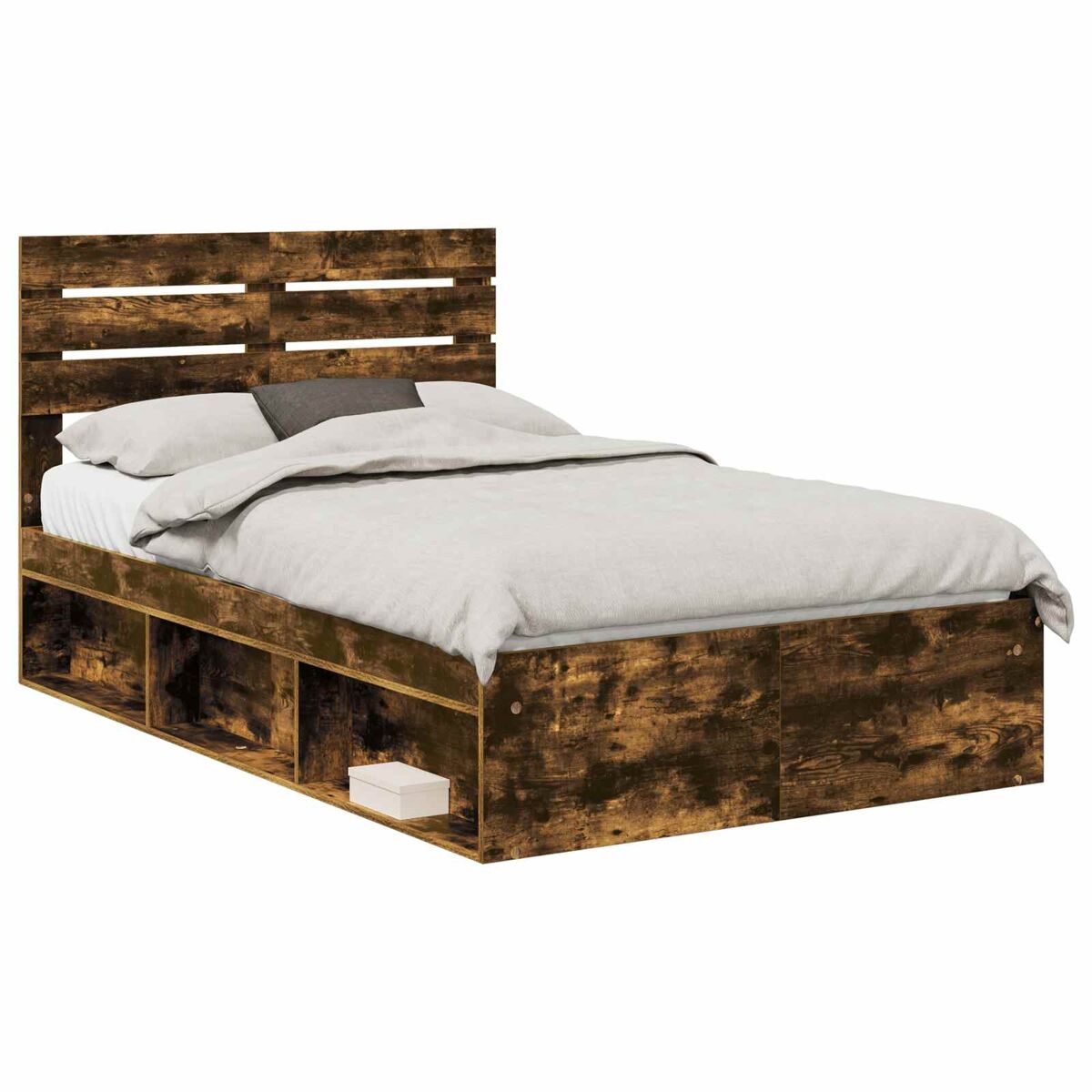 Estructura de cama 123x196 Marrón