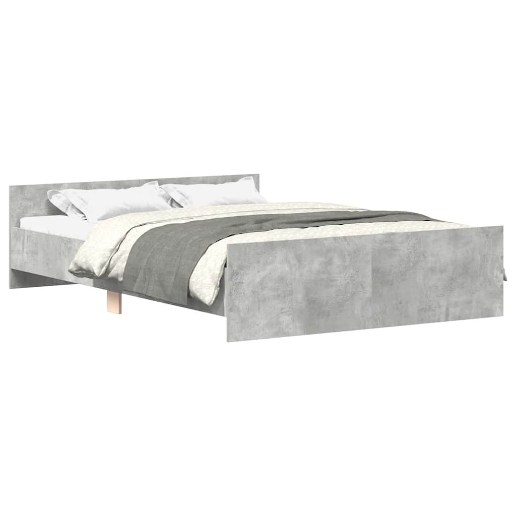 Estructura de cama 123x203 Gris