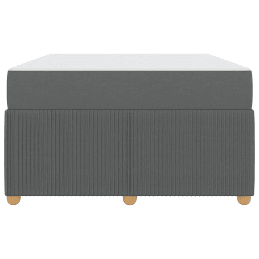 Estrutura da Cama de casal moderno com colchão Cinza Escuro 120 x 200 cm tecido