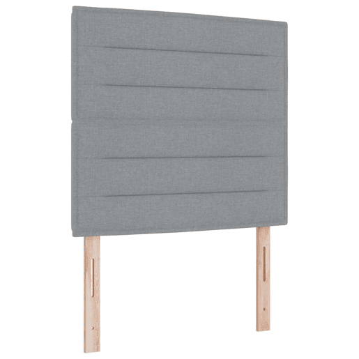 Estrutura da Cama de casal simple Cinzento-claro 120 x 200 cm tecido