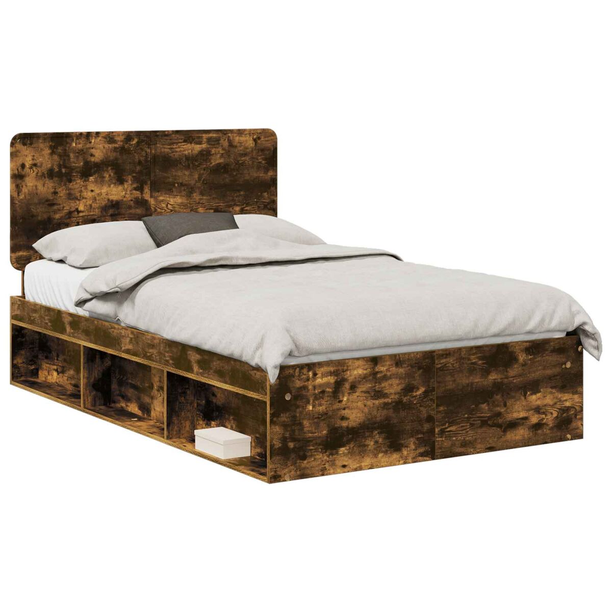Estructura de cama 123x196 Marrón