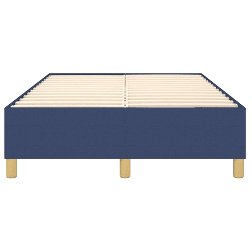 Estrutura de Cama de casal moderno com molas 120x200 cm tecido azul