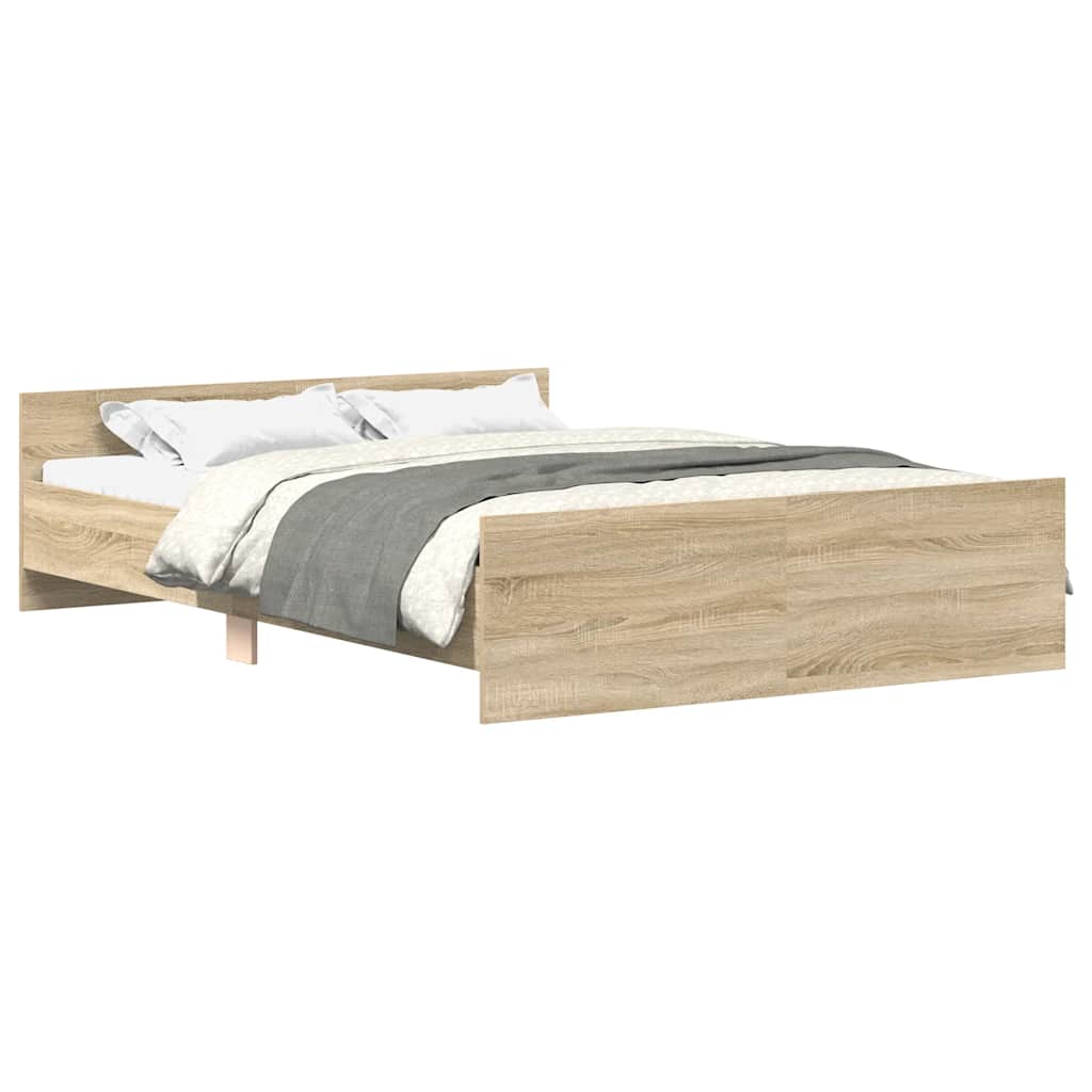 Estructura de cama 123x203 Madera Clara