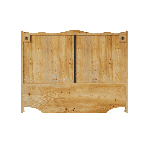 Armário de parede retro 100 cm - 4 portas, 2 níveis e gancho aberto - Natural Armário de parede retro 100 cm - 4 portas, 2 níveis e gancho aberto - Natural