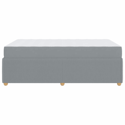 Estrutura De Cama De Casal Simple - Cinzento-claro 120 x 200 cm tecido
