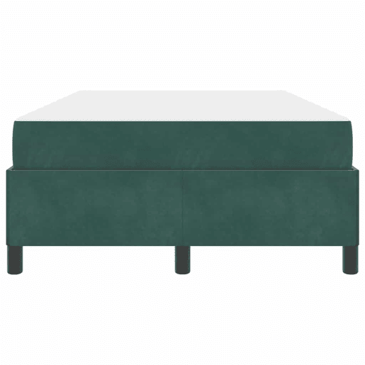 Estrutura da Cama de casal moderno com colchão Verde Escuro 120 x 190 cm tecido