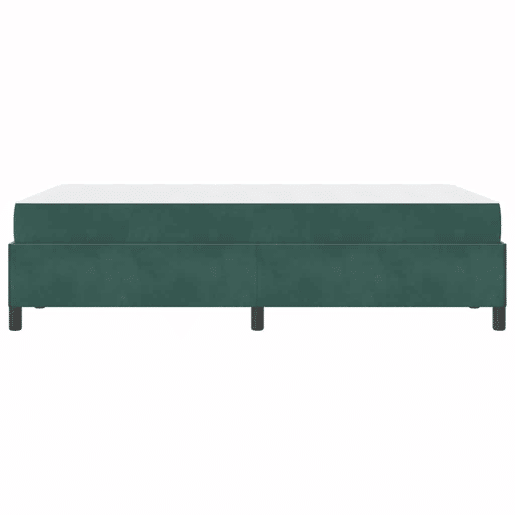 Estrutura da Cama de casal moderno com colchão Verde Escuro 120 x 190 cm tecido