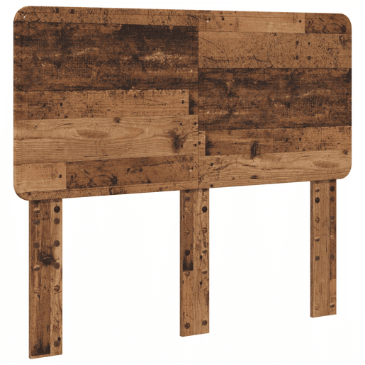 Estrutura de cama de casal com cabeceira - Madeira antiga 120 x 190 cm