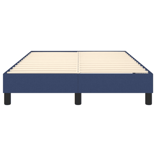 Estrutura de Cama de casal moderno com molas 120x200 cm tecido azul