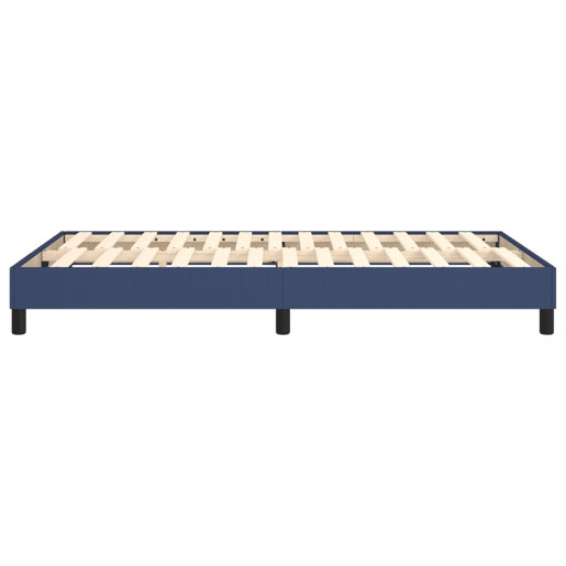 Estrutura de Cama de casal moderno com molas 120x200 cm tecido azul