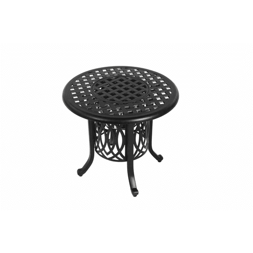 Mesa auxiliar de exterior - com compartimento para gelo, pés ajustáveis, pequena - bronze