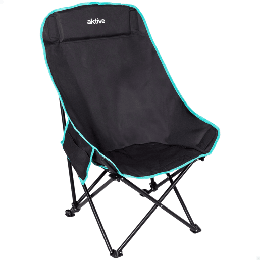 Aktive Cadeira de camping dobrável 55x45x90 cm com bolsa de transporte