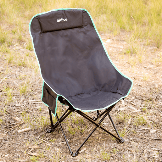 Aktive Cadeira de camping dobrável 55x45x90 cm com bolsa de transporte