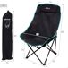 Aktive - Silla plegable camping acero antivuelco Aktive - Silla plegable camping acero antivuelco Negro