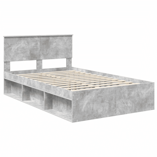 Estrutura de Cama de casal moderno com cabeceira Concreto 120 x 190 cm