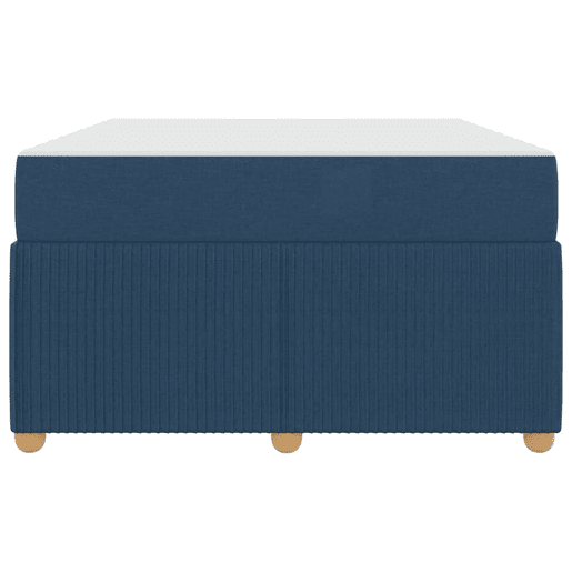 Estrutura da Cama de casal moderno com colchão - Azul 120 x 200 cm tecido