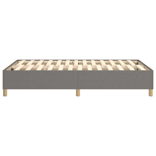 Estrutura de Cama de casal moderno com molas 120x200 cm tecido cinzento-escuro
