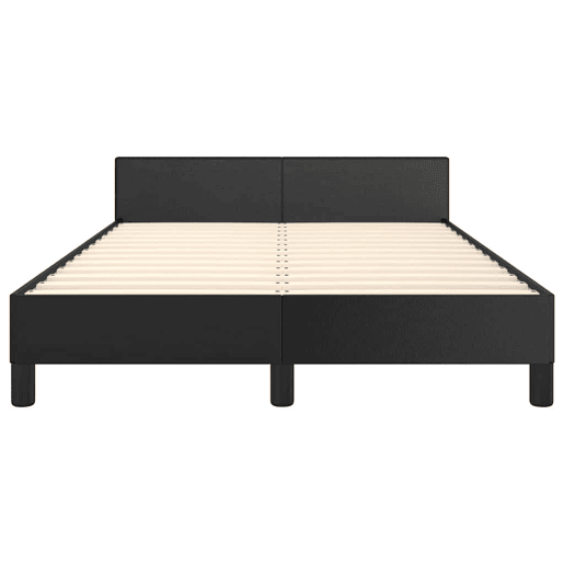 Estrutura Cama de casal para adultos c cabeceira sem colchão 120x200 cm preto
