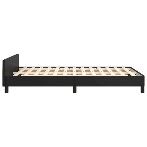 Estrutura Cama de casal para adultos c cabeceira sem colchão 120x200 cm preto