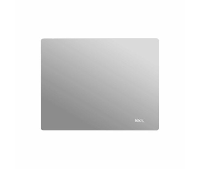 Espejo de baño led 70×90 cm - sin marco, retroiluminado, regulable con control táctil, 3 temperaturas de color, antivaho, espejo hd sin cobre,