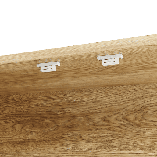 Aparador 120x40x180 cm - Com portas em MDF tecido, com iluminação LED - Natural